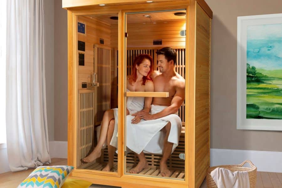 Infrasauna Zora pro 2 osoby s prosklenou stěnou