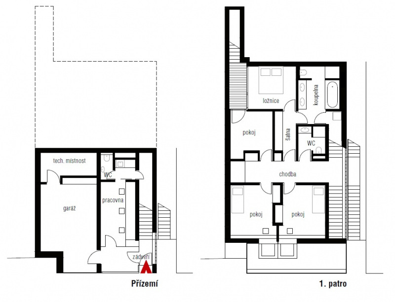 Přízemí a 1. patro