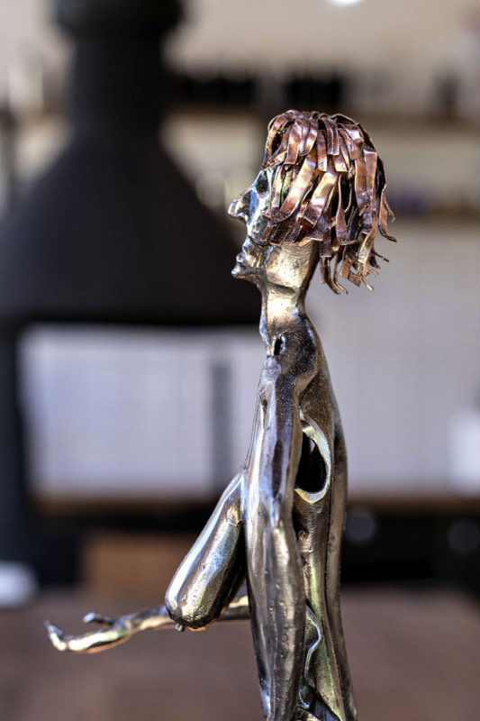 Prostřednictvím netradiční kovové sošky vzdává klient pomyslně hold stárnoucí ženě, kterou opustila fyzická krása, ale přesto zůstává ženou