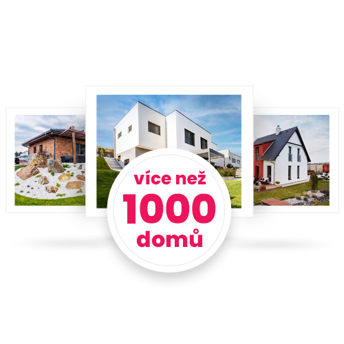 více než 1000 domů